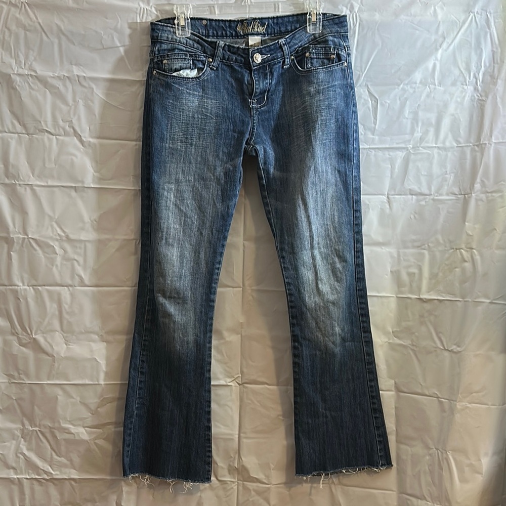 Red Rivet Blue Flare Jeans